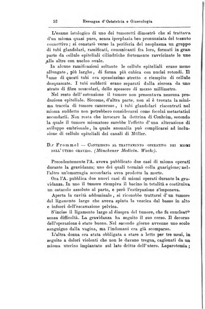 La rassegna d'ostetricia e ginecologia