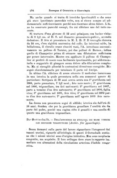 La rassegna d'ostetricia e ginecologia