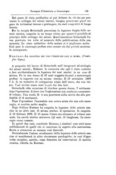 La rassegna d'ostetricia e ginecologia