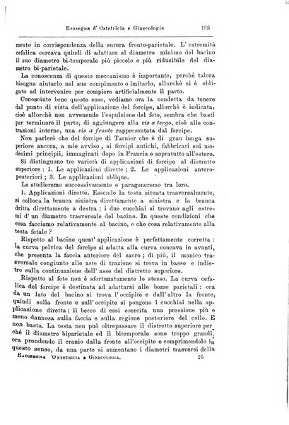 La rassegna d'ostetricia e ginecologia