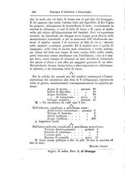 La rassegna d'ostetricia e ginecologia