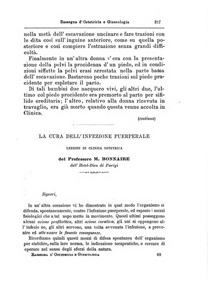 La rassegna d'ostetricia e ginecologia