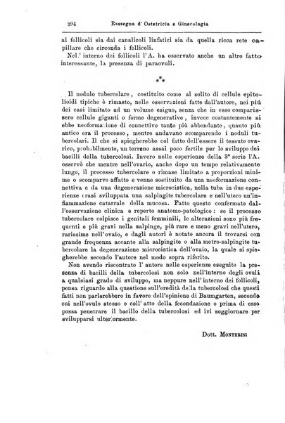 La rassegna d'ostetricia e ginecologia