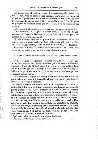 La rassegna d'ostetricia e ginecologia