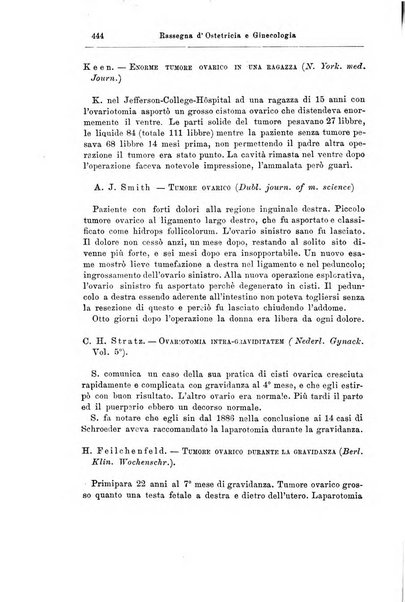 La rassegna d'ostetricia e ginecologia