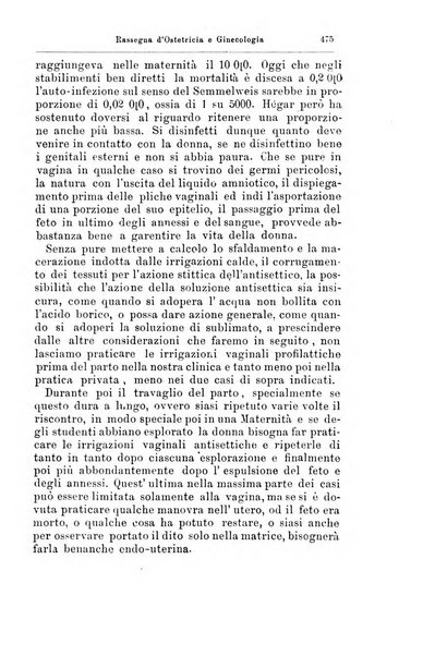 La rassegna d'ostetricia e ginecologia