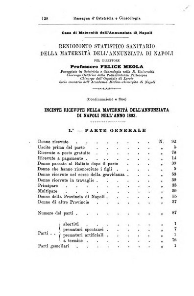 La rassegna d'ostetricia e ginecologia