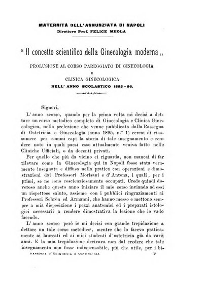 La rassegna d'ostetricia e ginecologia