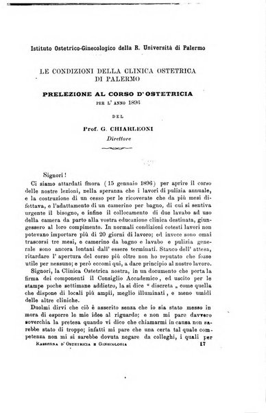 La rassegna d'ostetricia e ginecologia