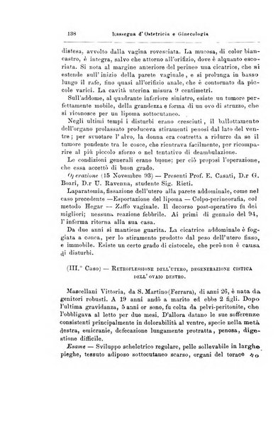 La rassegna d'ostetricia e ginecologia