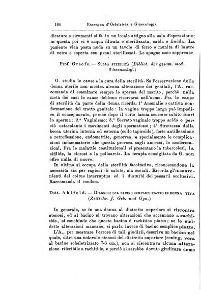 La rassegna d'ostetricia e ginecologia