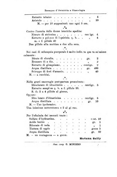 La rassegna d'ostetricia e ginecologia