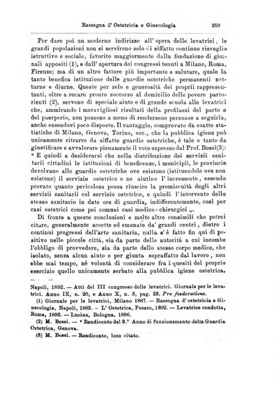 La rassegna d'ostetricia e ginecologia