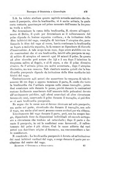 La rassegna d'ostetricia e ginecologia