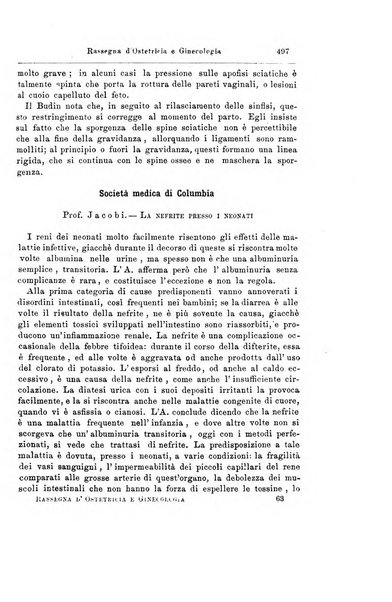 La rassegna d'ostetricia e ginecologia