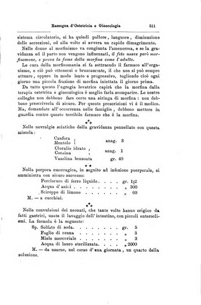 La rassegna d'ostetricia e ginecologia