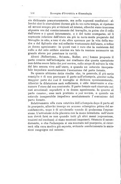 La rassegna d'ostetricia e ginecologia