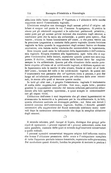 La rassegna d'ostetricia e ginecologia