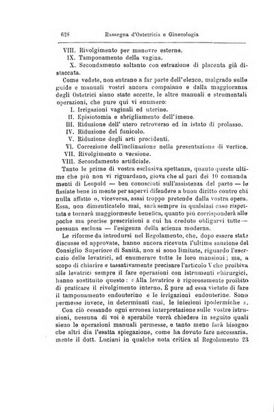 La rassegna d'ostetricia e ginecologia