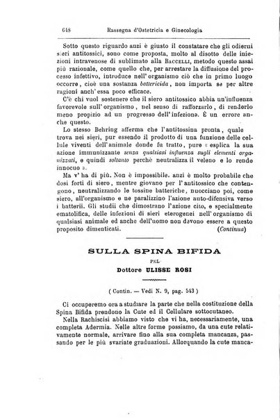 La rassegna d'ostetricia e ginecologia