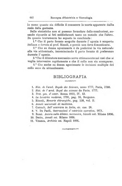 La rassegna d'ostetricia e ginecologia