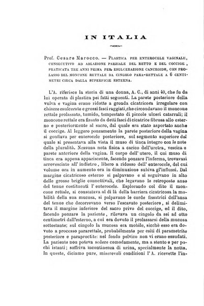 La rassegna d'ostetricia e ginecologia