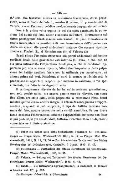 La rassegna d'ostetricia e ginecologia