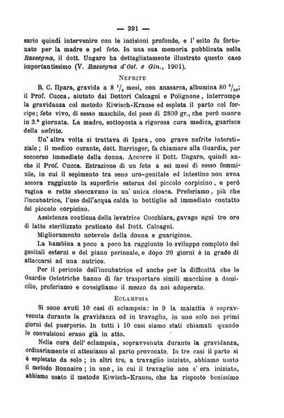 La rassegna d'ostetricia e ginecologia