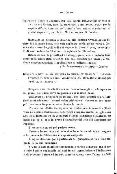 La rassegna d'ostetricia e ginecologia