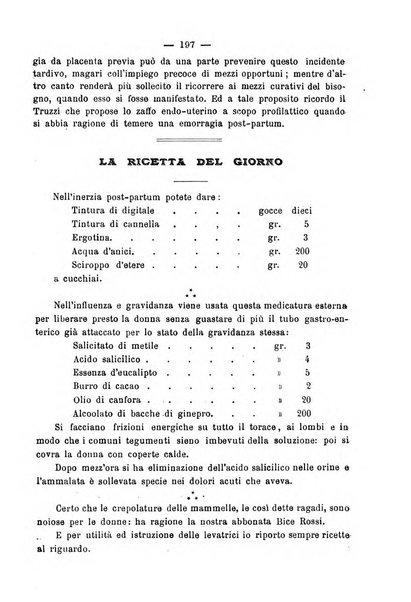 La rassegna d'ostetricia e ginecologia