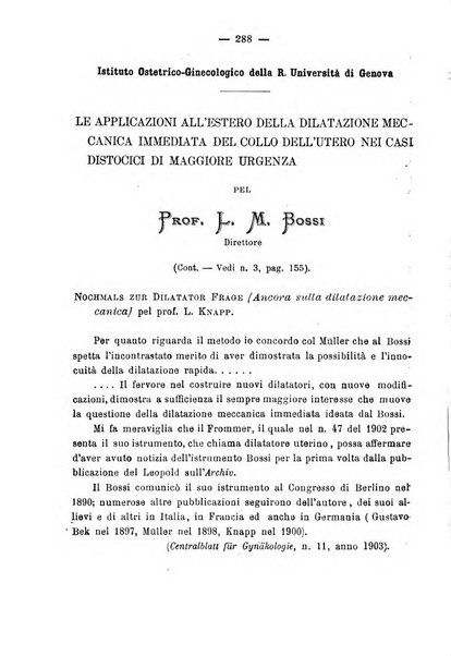 La rassegna d'ostetricia e ginecologia