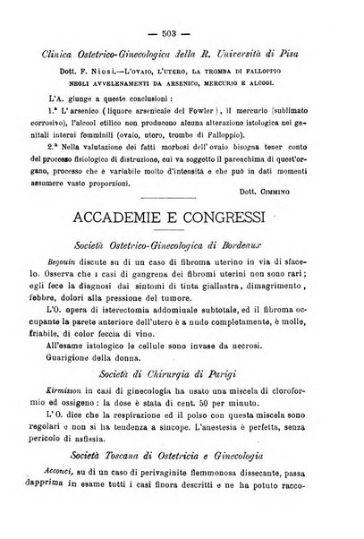 La rassegna d'ostetricia e ginecologia