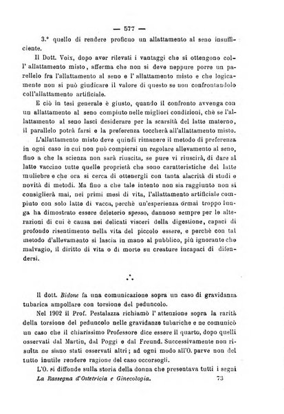 La rassegna d'ostetricia e ginecologia