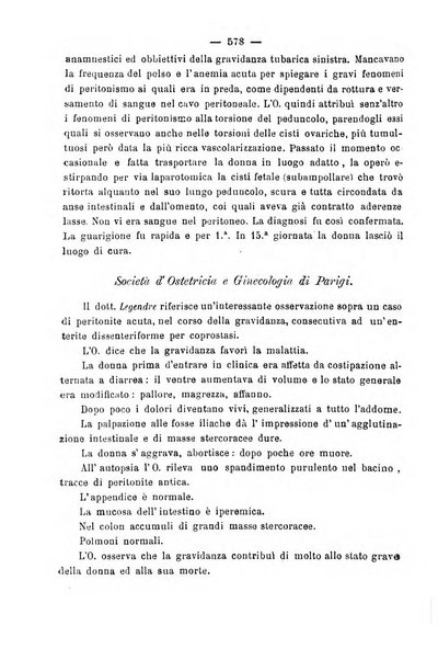 La rassegna d'ostetricia e ginecologia