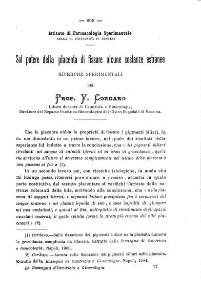 La rassegna d'ostetricia e ginecologia