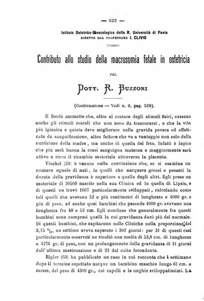 La rassegna d'ostetricia e ginecologia