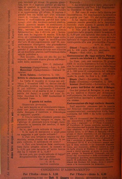 La rassegna d'ostetricia e ginecologia