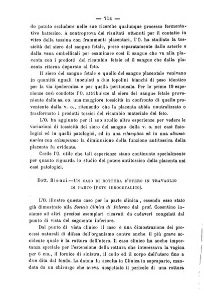 La rassegna d'ostetricia e ginecologia