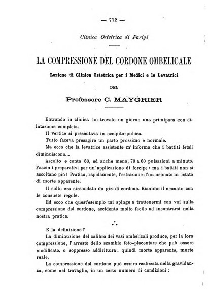 La rassegna d'ostetricia e ginecologia