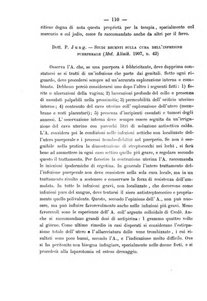 La rassegna d'ostetricia e ginecologia