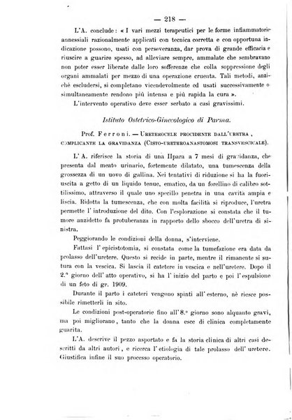 La rassegna d'ostetricia e ginecologia