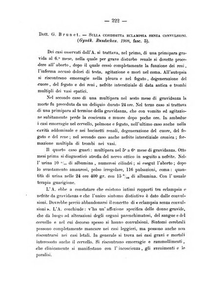 La rassegna d'ostetricia e ginecologia