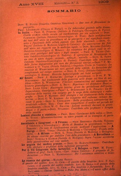 La rassegna d'ostetricia e ginecologia