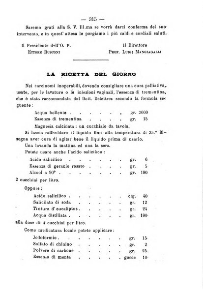 La rassegna d'ostetricia e ginecologia