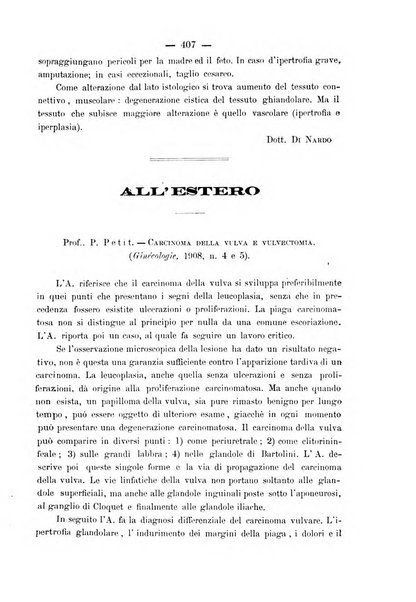 La rassegna d'ostetricia e ginecologia