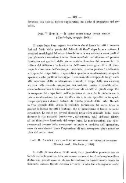 La rassegna d'ostetricia e ginecologia