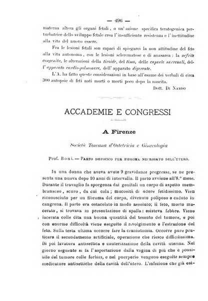 La rassegna d'ostetricia e ginecologia