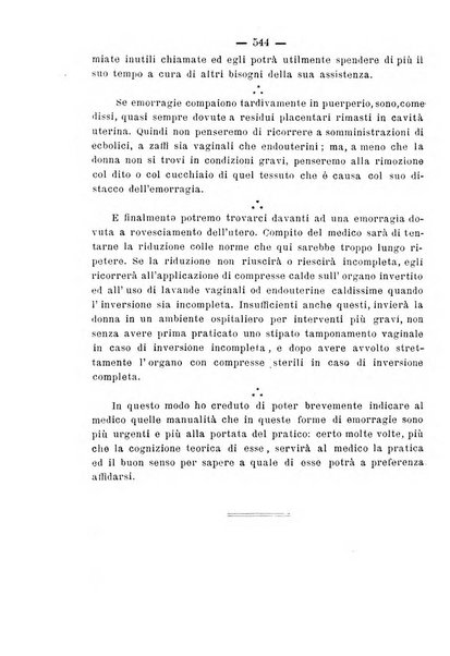 La rassegna d'ostetricia e ginecologia