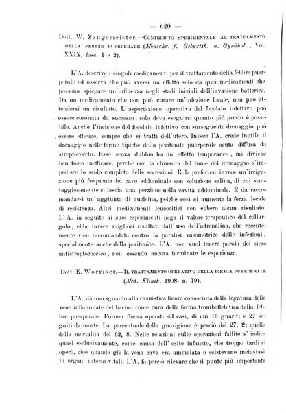 La rassegna d'ostetricia e ginecologia