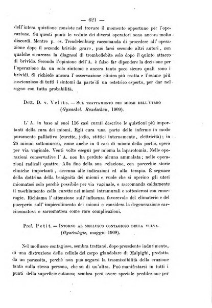 La rassegna d'ostetricia e ginecologia